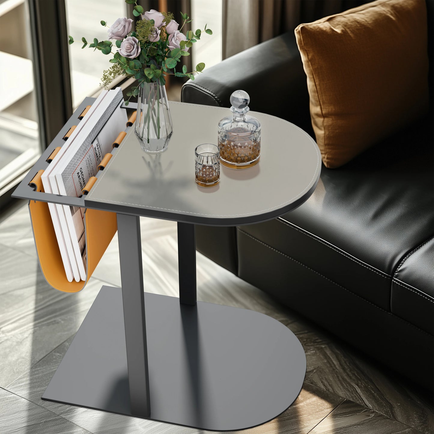 Light-luxury Narrow Sofa Side Table