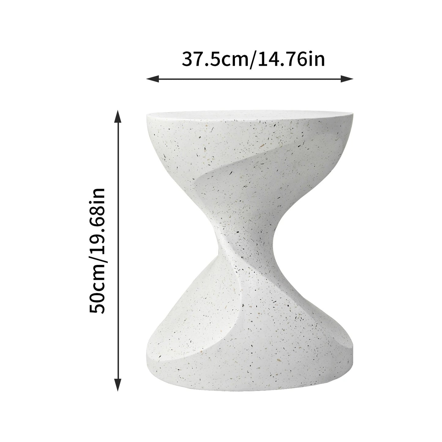 Mediterranean Style Lightweight Concrete Side Table