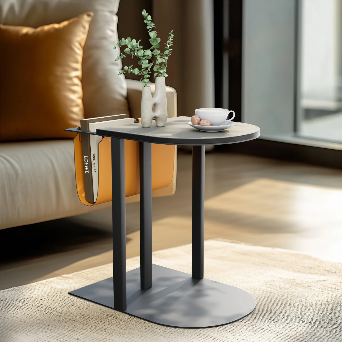 Light-luxury Narrow Sofa Side Table