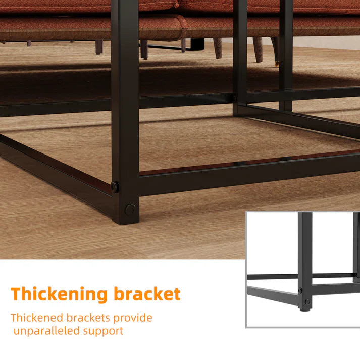 2PCS Texture Modern-Inspired Nesting Coffee Table Set