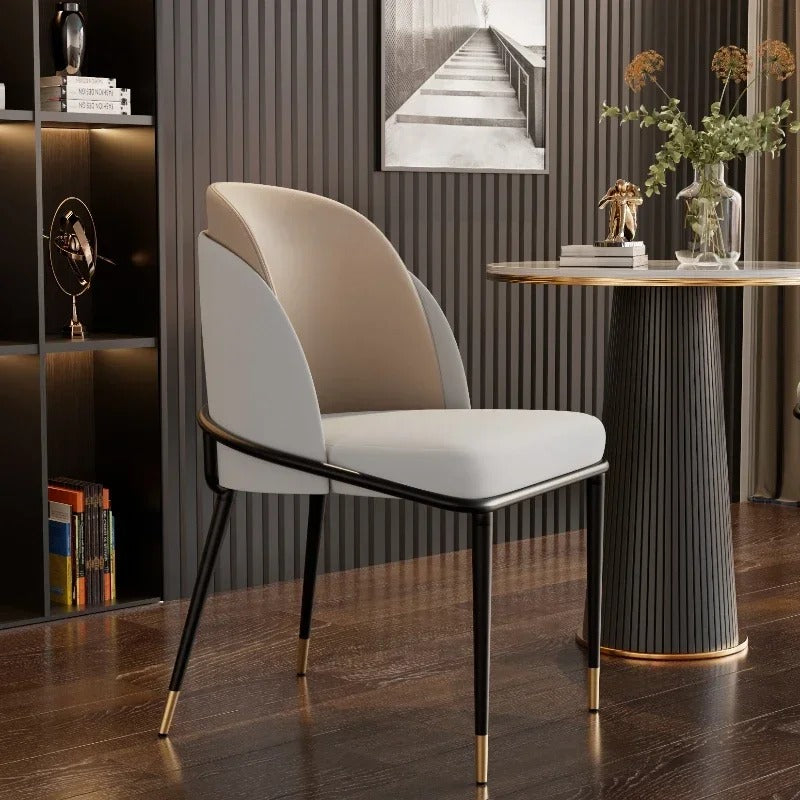 Leisure Microfiber Leather Individual Dining Room Chairs(2pcs)