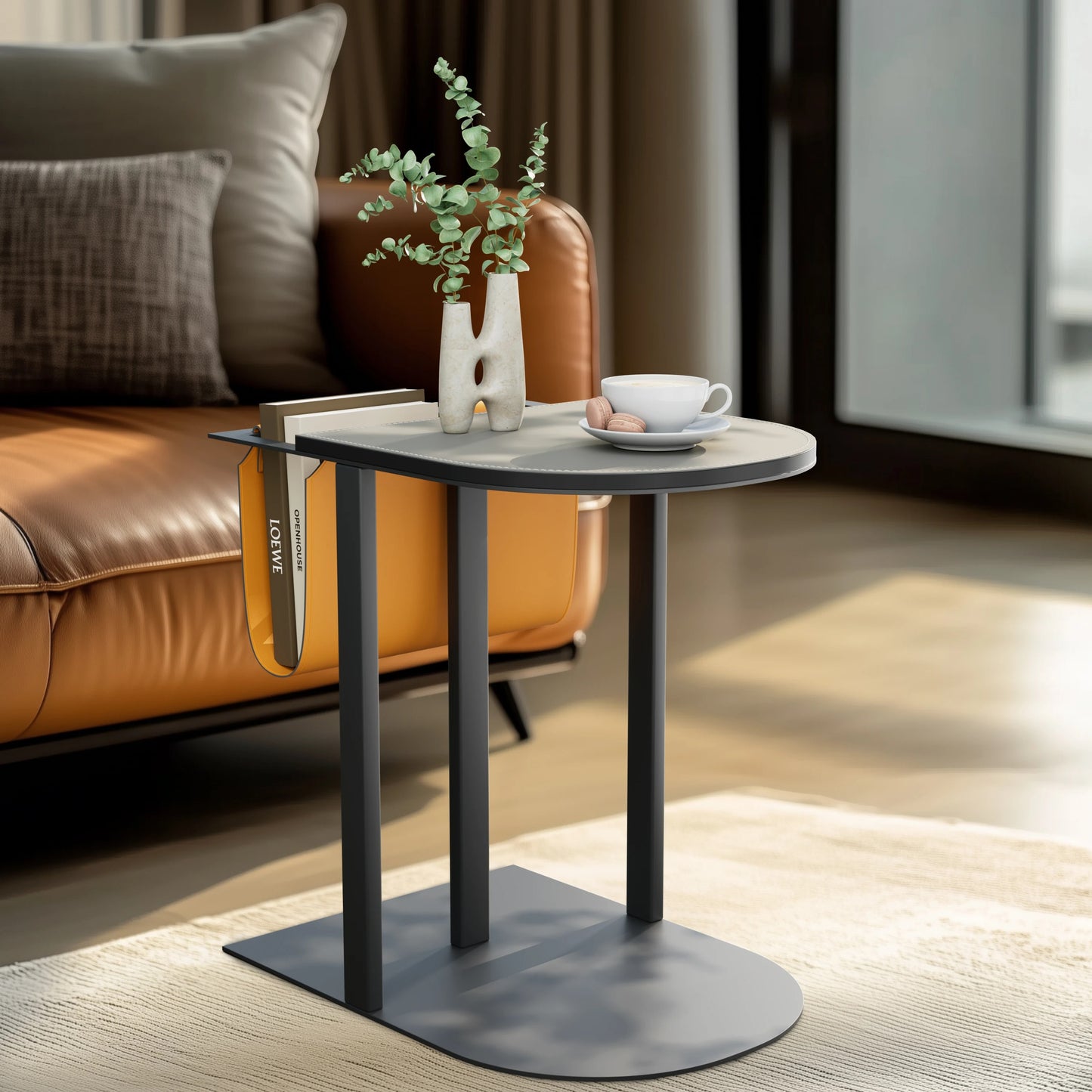 Light-luxury Narrow Sofa Side Table