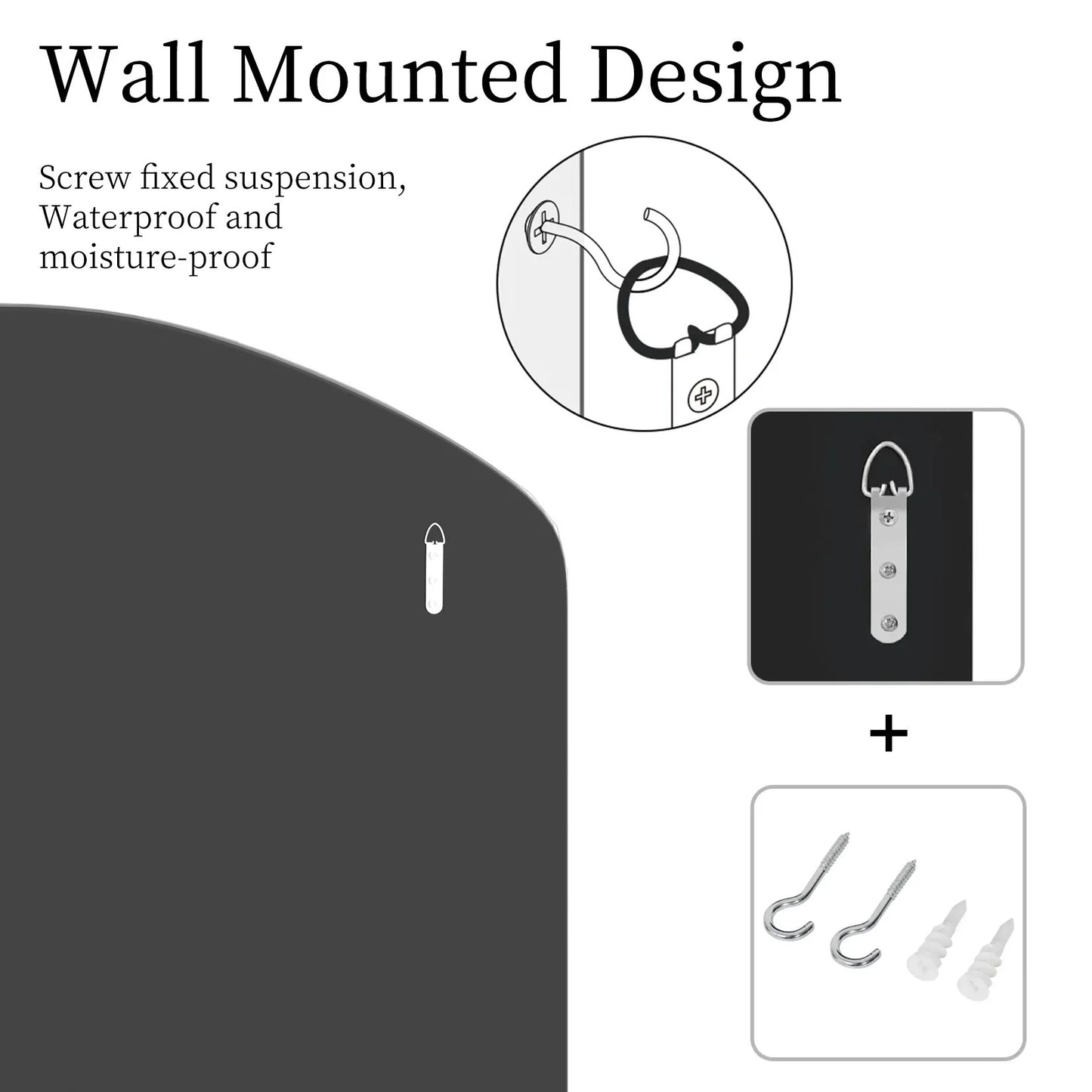 Extra Large Arched Wall Mirror – Silver Glass Venetian Accent Mirror with Bling Beveled Edge for Living Room Decor
