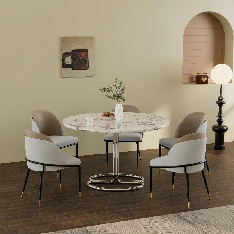 Leisure Microfiber Leather Individual Dining Room Chairs(2pcs)