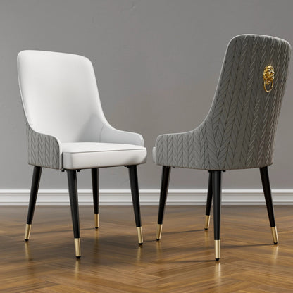Microfiber Silicone Leather Dining Chairs (2pcs)