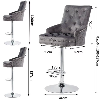 Luxury Bar Stool Dining Chairs (1pcs)