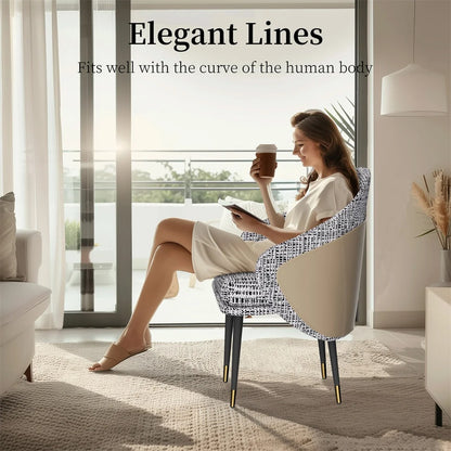 Design Chairs Wooden Leather Dining Chair(2pcs)