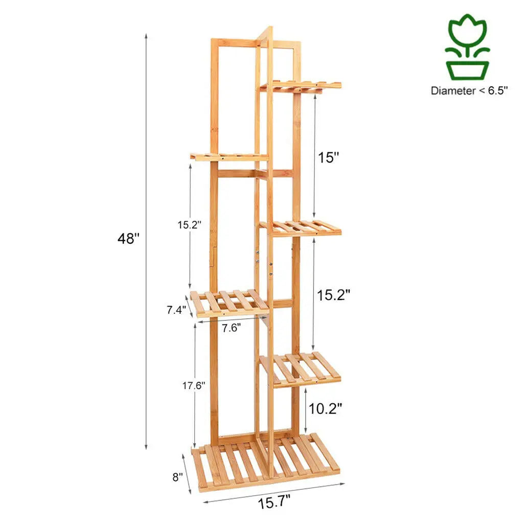 5Tier/ 6Tier Plant Stand Rack Multiple Flower Display Shelving Unite