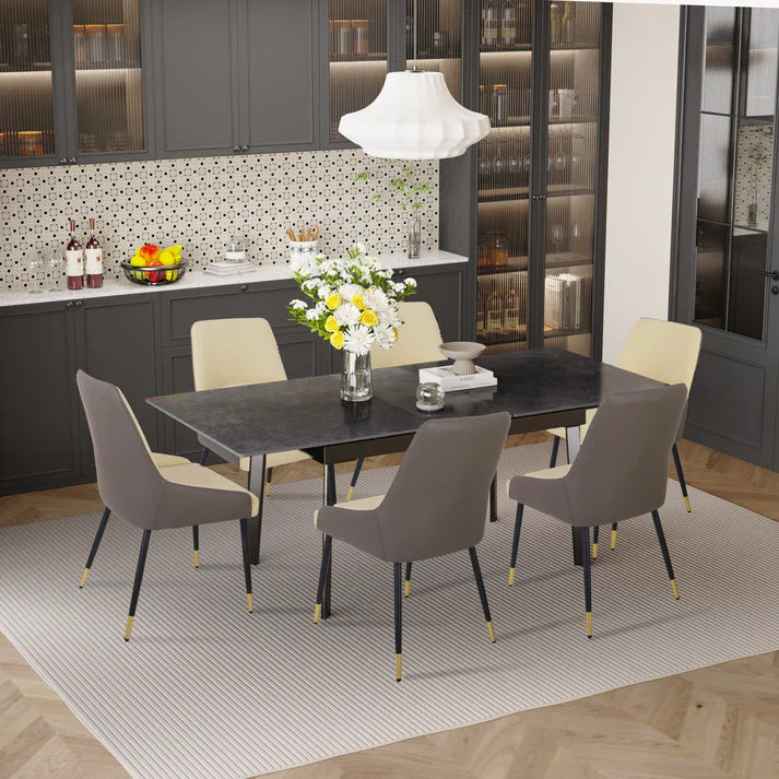 Extendable Rectangle Dining Table 130CM-160CM