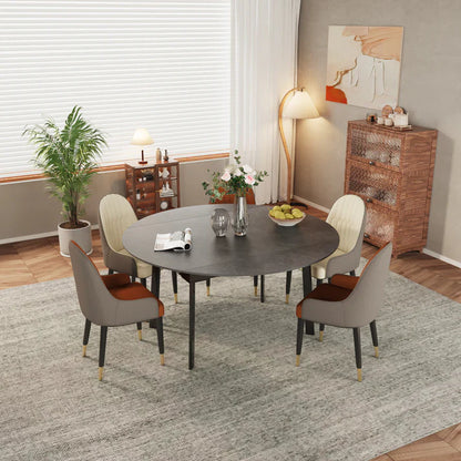 Round Extendable Dining Table 103CM-130CM (31.5'' to 51.2’')