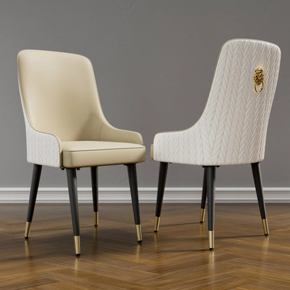 Microfiber Silicone Leather Dining Chairs (2pcs)