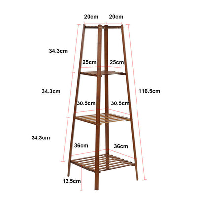 2 Tier Indoor Plant Stand Bamboo Planter